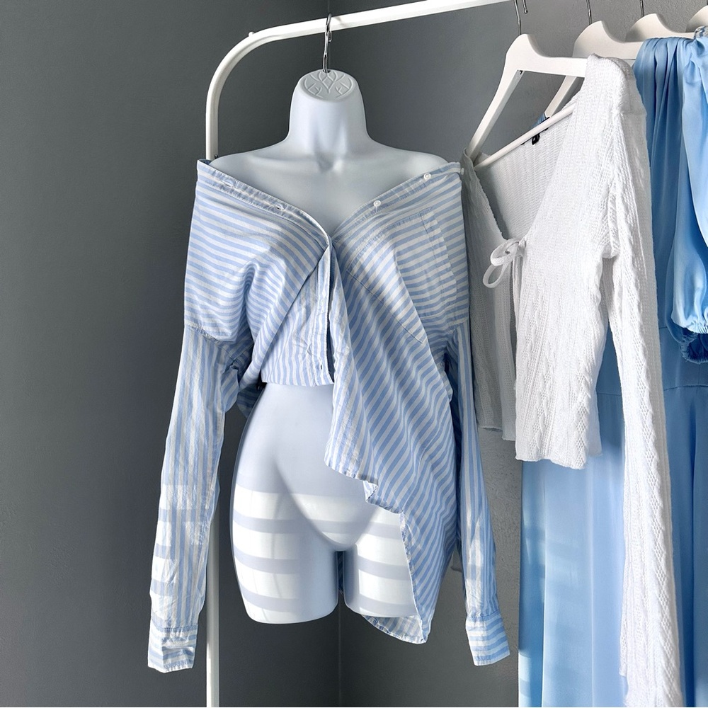 Cotton Striped Button-Up Shirt
